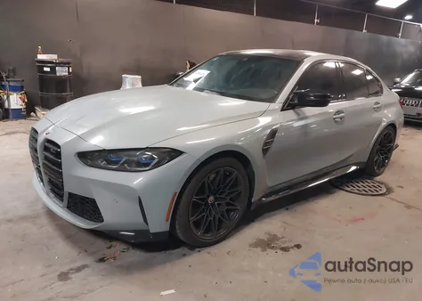 2022 BMW M3 Competition z USA, uszkodzony, nr VIN WBS33AY04NFN11206